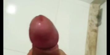 18y boy with pink cock cumming twice