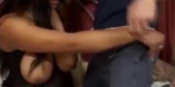 Busty British Slut Shana Fucks Huge White Dick