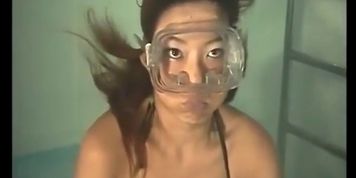 Asian Girl Breath Hold Struggle-1