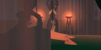 ?MMD/Sex? Kafka & Topaz dance and fucked behind the curtain