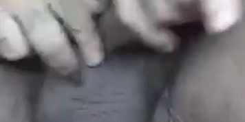 Naughty kitten loves having daddy sit on her face