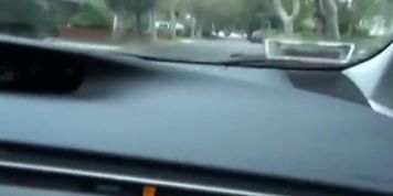 Mariah Mars as a Redhead Emo car driving horny