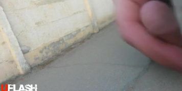 street flash with cumshot
