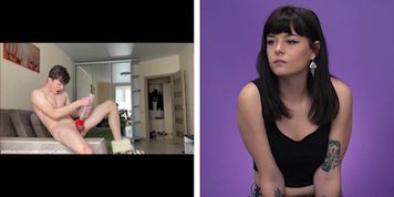 Watch me Wank With My Fleshlight She Reacts