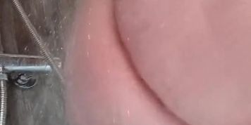 My wet ass in the shower 