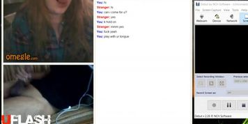 Omegle Virtual Blowjob and Boob Flash