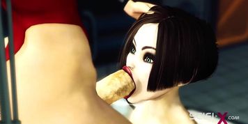 SCIFI-X - She loves being a secret slut Sci-fi female android fucks hard a busty woman