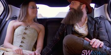 Scruffy looking couple is looking to have a full swap at swing party