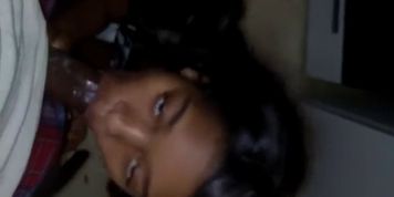 Black chick suckin' cock