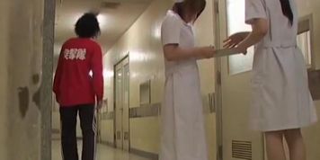 Man has opened the view on nurse panty in sharking scenes