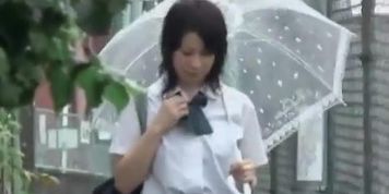 Tempting petite Japanese vixen getting pulled into wicked sharking action
