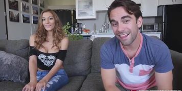 Moka Mora sucking stepbros dick in front of the camera! porn (Logan Pierce, Tony Profane)