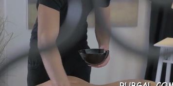 Shaved pussy receives a sex toy