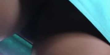 Throat-watering upskirt butt caught on webcam