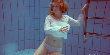 Swimming beauty mermaid teenie Melisa