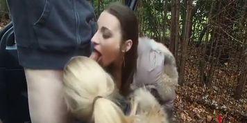 Fur Hood - Fur Fetish Blowjob
