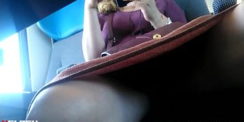 Upskirt MILF in the train  2