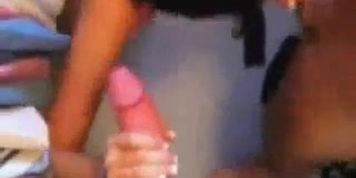 Brunette double bj