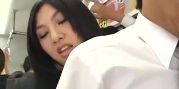 Asian Saori Hara Jerks Off Shy Stranger on a Public Train (English Subtitles)