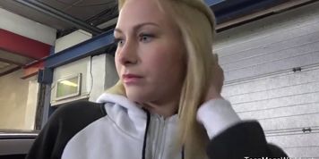 Old-n-Young.com - Daniela C - Blondie gets a special service in the garage