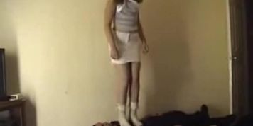 2 girls trample a guy without mercy! PART 1