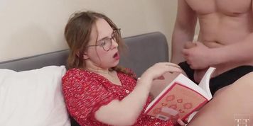 Glasses Girl Ellie Wild Gets Face Fucked Hard And Covered In Cum - Hard Russian Sex