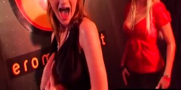 Sexy pornstars dancing wet