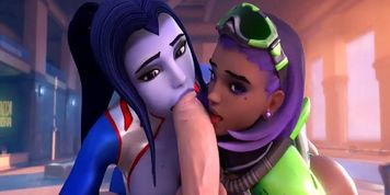 3D Widowmaker with Big Nice Booty Suck a Huge Fat Dick Collection