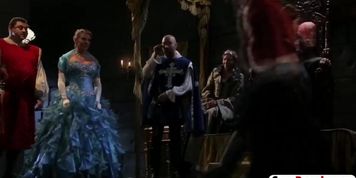 Horny medieval sluts sharing schlong with mouths