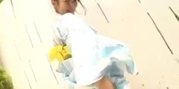 Japanese Teen with Shaved Pussy Yukina Mori