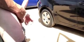 Guy jacks off in public and gets caught! 
