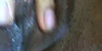 Ebony Michelle shows solo in close up