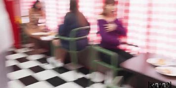 Pizza Girl Wants Costumer's D (Tony Rubino, lola aiko, madiiitay, missmiafit, sammy torres, tiffany montavani)
