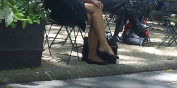 Candid Shoeplay Dangling Feet and Legs Part Two