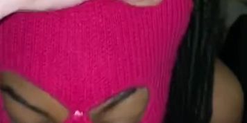 Robber SLUT caught and has to SUCK cock and SWALLOW cum to avoid trouble