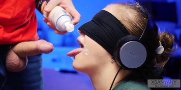My BEST FRIEND offered to Play the TASTE GAME but Tricked me into feeding me CUM - XSanyAny porn