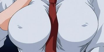 Young man has interview with busty MILF secretary - Hentai Cartoon