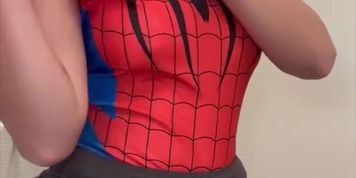 Sophieraiin Spider Girl Strip Tease PPV Video Leaked (baby gemini, bonnie blue, devil khloe, sophie rain, verashia, victoryaxo)