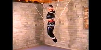bound and gagged in latex (Summer Cummings)