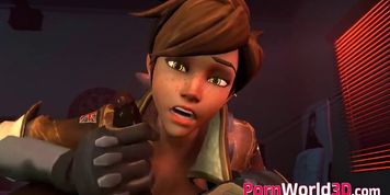 Overwatch Horny Tracer Hard Fuck - 3D Sex Compilation