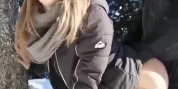 Snowbunny in Snow
