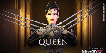 Futanari Warrior Queen Fucking A Big Tits Girl In A 3D Animation (Kim Triple X)