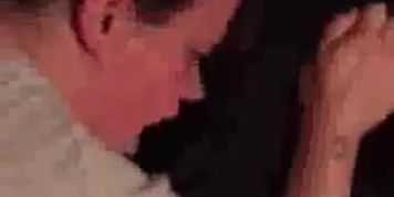 Wife fucked doggystyle with cuckold watching underneath