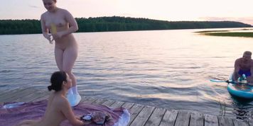 Two women share an intimate encounter outdoors (bryci, chloe chevalier, malena doll, nicole murkovski, sweet fox)