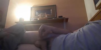 Playing with soft dick