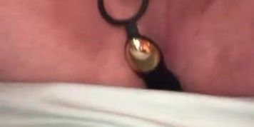 Fucking a latino twink raw with a vibrator in my ass