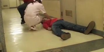Two men played the sharking trick over hot nurse