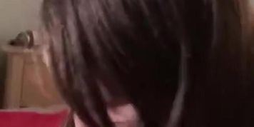Gorgeous girl gives a blowjob to her lover (lover with)