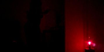 stripper under the red light
