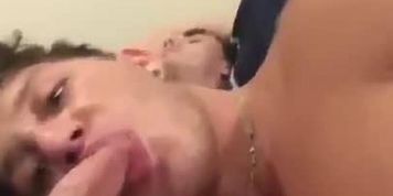 Sucking juicy straight dick while relaxing 